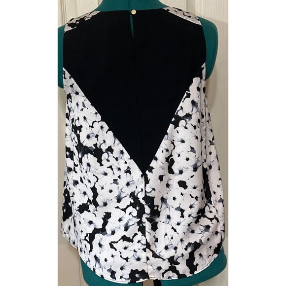 APT. 9 Sleeveless Floral Blouse w/Lining 100% Polyester Women's Size PM (READ) - Picture 5 of 16